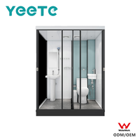 Cabine de douche modulaire à double entrée personnalisée YEETE avec portes en verre, composants certifiés WaterMark pour projets OEM ODM
