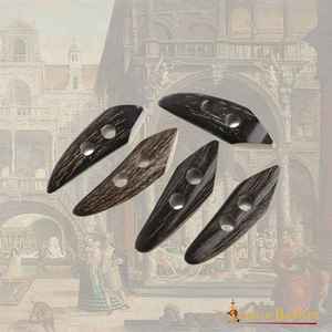 กระดุมเขาควายหุ้มผ้าเป็นมิตรกับสิ่งแวดล้อมสำหรับเสื้อแจ็คเก็ตยีนส์ มีหลายขนาดสำหรับนักออกแบบเครื่องประดับ - Product Image 3