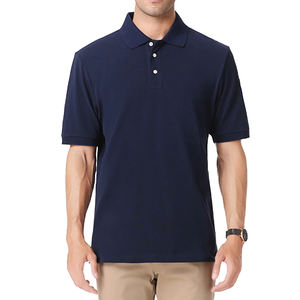 Vente en gros de t-shirts polo en coton pour hommes-col boutonné, mode estivale, confort facile à porter et matériau infroissable - Product Image 1