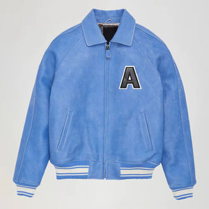 Leather Baseball <b>Jackets</b> Varsity Letterman <b>Jacket</b> Custom Embroidery Logo Blank Varsity <b>Jacket</b> for <b>man</b> - Product Image 2