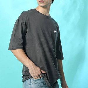 Street Wear T-shirt élégant à épaules tombantes pour hommes T-shirt de style pakistanais à épaules tombantes - Product Image 2