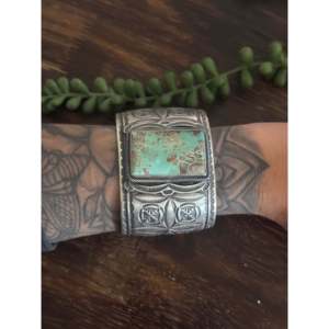 Randy Boyd Royston Fashion <b>Cuff</b> <b>Bracelet</b> with Turquoise & Sterling <b>Silver</b> Elegant & Stylish Accessory - Product Image 2