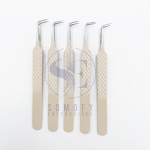 Gran oferta, pinzas de punta de fibra de volumen de extensión de pestañas de acero inoxidable 90D, pinzas de pestañas postizas sostenibles - Product Image 2