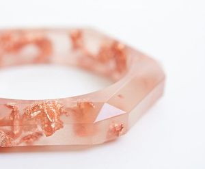 UN AUTRE Bijoux Résine Acrylique Bracelet Bracelet Exagéré Éblouissant Multicolore Large Irrégulier Carré Acrylique Bracelets pour - Product Image 5