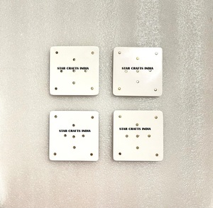 Posavasos de acrílico de pizarra de resina redonda para uso de restaurante de Hotel en casa para decoración del hogar resistente al calor posavasos de resina epoxi juegos de tapete de mesa - Product Image 4