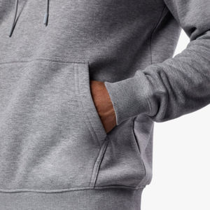 ชุดวอร์มผู้ชายแบบกำหนดเองสำหรับฤดูหนาว น้ำหนักเบา ผ้าฝ้าย 100% กางเกงจ็อกเกอร์มีเชือกผูกที่ฮู้ด สีพื้น เป็นมิตรกับสิ่งแวดล้อม ชุดเซ็ต 2 ชิ้น - Product Image 5