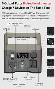 Centrale électrique extérieure 350W à 3600W solaire pour le camping et la randonnée Capacité pondérée Produit domestique - Product Image 4