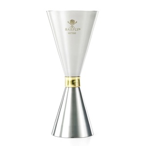 Jigger à cocktail de luxe en acier inoxydable, outil de mesure de précision double face, design élégant, finition durable pour bar à domicile - Product Image 1