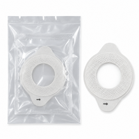 Couverture de capteur CGM prédécoupée sur mesure en non-tissé avec trou central, adhésive et respirante, OEM/ODM