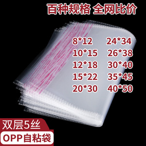 Bolsas de Almacenamiento de Ropa Transparentes Autoadhesivas de Plástico con Impresión, Organizador de Armario para Camisas y Prendas - Product Image 3