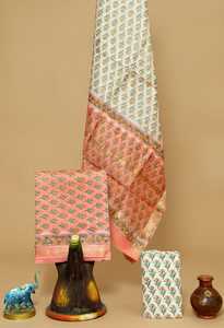 Maheswari วัสดุชุดผ้าไหมเหมาะสำหรับนักออกแบบเครื่องแต่งกายและผู้ผลิตเครื่องแต่งกายสตรีสำหรับขายในผ้าฐานสีเข้ม - Product Image 4