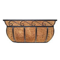 Nouveau Style Fer Naturals-Balcon Rampe Planteur Stand Pot Stand Extérieur Jardinière Rectangulaire Rampe Jardinière Fournitures De Jardin