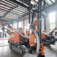 Foreuse de surface DTH ZGYX420TA avec compresseur d'air pour utilisation en extérieur, profondeur de forage sur chenilles 21m avec dépoussiéreur à sec