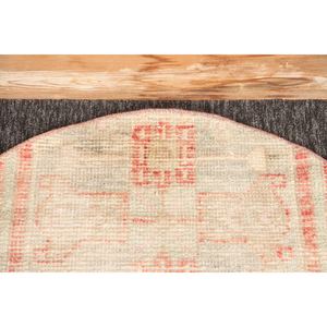 Alfombra Turca de 2.6x2.6 pies, Alfombra Redonda Vintage, Alfombra Geométrica Beige y Roja - Product Image 2