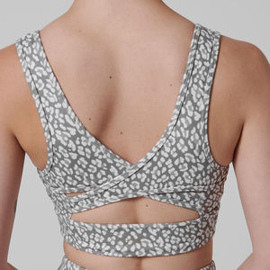 Sujetador Deportivo para Mujer, Transpirable, de Secado Rápido, con Forro Polar, Diseño Cruzado, Cobertura Completa, Nueva Colección de Otoño - Product Image 4