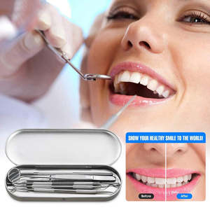 Ensemble d'instruments chirurgicaux pour le soin dentaire avec miroir buccal en acier inoxydable et kit de nettoyage certifié CE - Product Image 2