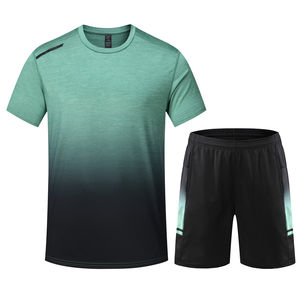 Personnalisé Votre Logo 2025 Hommes Ensembles Courts Deux Pièces Ensemble Joggers Running Workout Été Hommes Shorts et Chemise Ensemble Homme Vêtements de Sport - Product Image 2