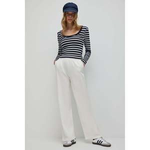 Pantalones de chándal de pierna ancha con efecto desteñido - Product Image 1