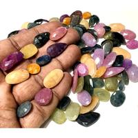 Saphirs naturels facettés en vrac de qualité AAA, multicolores, pour la fabrication de bijoux