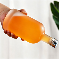 Bouteilles en verre givrées de 750 ml et 500 ml sans BPA, écologiques et étanches pour la vodka et le whisky – Vente en gros mondiale
