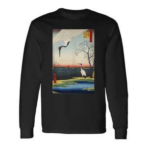 T-shirt à manches longues avec motif de grappins japonais de la période Edo, art japonais de la période Edo, vêtements promotionnels - Product Image 1