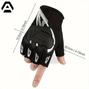 2025 Nouvelle arrivée Gants de cyclisme d'été légers, gants d'équitation demi-doigt en maille respirante PAR AMAZING INDUSTRIES - Product Image 4
