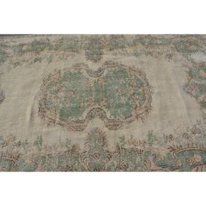 พรม8.8ft เทอร์ควอยส์วินเทจขนแกะสีเขียว5.7X ด้านหลังทำจากยางลายแอบสแตรกต์สำหรับทางเข้า9x12 - Product Image 5