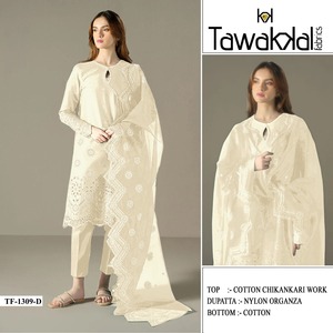 Increíble color Camric algodón con bordado Chikankari Salwar traje mujer moda fabricante y proveedor a precio mayorista - Product Image 3