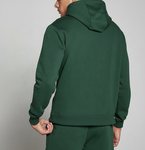 Survêtement en coton uni avec logo personnalisé | Sweat à capuche et jogging antibactérien et respirant décontracté pour homme - Product Image 4