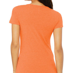 เสื้อยืดผ้าฝ้าย100% เฮฟวี่เวทของผู้หญิงเสื้อผ้าถักคอกลมระบายอากาศออกแบบโลโก้ได้ตามต้องการสำหรับฤดูร้อน - Product Image 5