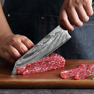 Custom Professional Chef Kitchen <b>Knife</b> VG10 Damascus Steel Gyuto 73-Layer Ambidextrous Brushed Finish Dishwasher <b>Safe</b> Customized - Product Image 5
