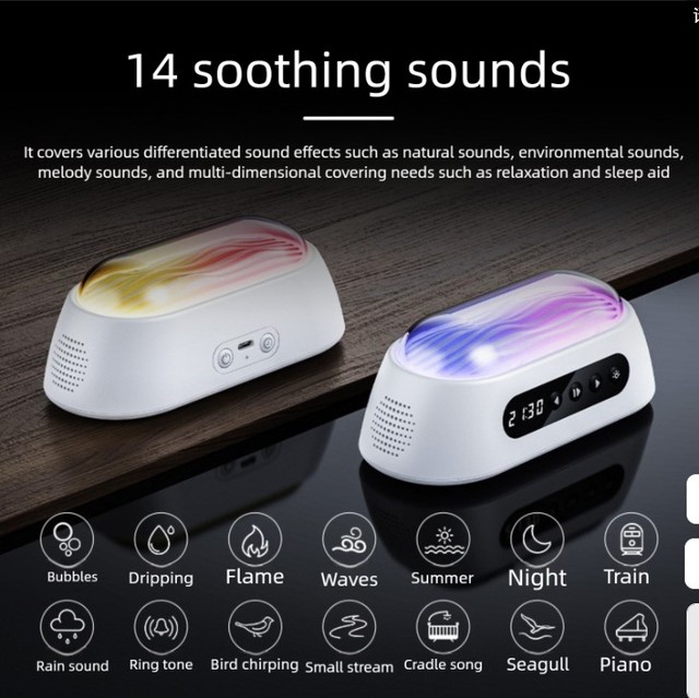 Multi-function Touch Speaker Waterproof Deep Bass RGB Lamp Auto-off Timer Alarm System