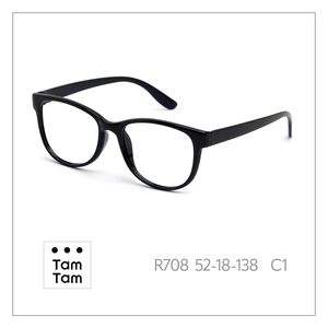 แว่นตา TamTam R708 Classic Sport รุ่นทันสมัย สีดำ C1 กรอบอะซิเตทไทเทเนียม ป้องกันแสงสีฟ้า น้ำหนักเบา ทนทาน ปลอดภัยสำหรับแว่นสายตา - Product Image 2