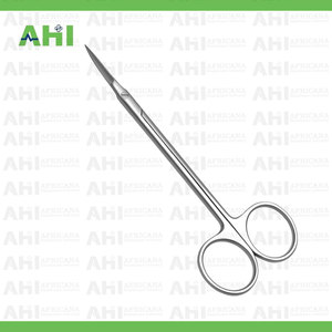 Tijeras Micro Iris de Acero Inoxidable, Rectas y Curvas, 65, Grado Alemán TC, Instrumento Quirúrgico Manual, Certificado CE, Escuela de Medicina - Product Image 3