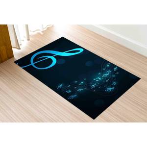 Alfombra Musical con Diseño de Clave de Sol: Alfombra Antideslizante Impresa en 3D, Alfombra de Chenilla - Product Image 1