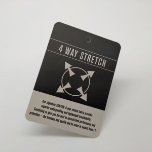 Étiquette volante personnalisée à impression offset Étiquette pivotante de poids lourd Billet fabriqué sur carte en papier recyclé écologique pour les marques de vêtements de sport - Product Image 2