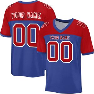 Uniformes de football américain OEM Maille personnalisée Polyester à séchage rapide Manches rayées Impression par sublimation Logo de l'équipe Nom Numéros - Product Image 3