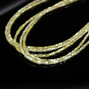 Cuentas de cubo de diamante amarillo, venta al por mayor, cuentas de piedra de diamante amarillo Natural para la fabricación de joyas, precio al por mayor de diamantes de gran calidad - Product Image 4