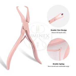 Vẻ đẹp Saloon tóc mở rộng Công cụ <span class=keywords><strong>Kit</strong></span> cho plier kéo công cụ vòng lặp cho tóc mở rộng loại bỏ <span class=keywords><strong>Micro</strong></span> Vòng - Product Image 2