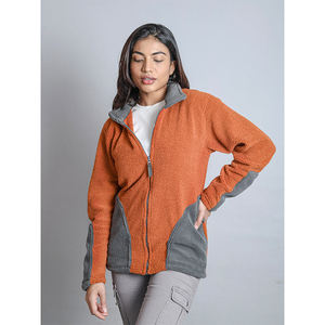 Veste à capuche polaire Streetwear à fermeture éclair personnalisée pour femmes vente en gros de vêtements d'hiver en plein air pour la saison d'automne - Product Image 1
