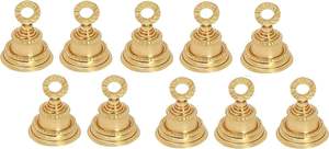 Campanas Decorativas de Latón Indio Dorado, Campanillas para Puerta para el Hogar, Navidad y Mascotas (Paquete de 10) - Product Image 6