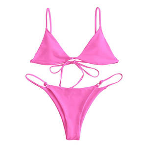 Conjunto de Bikini para mujer, 2 piezas, Bikini, ropa de baño, traje de baño, fabricantes, Playa personalizada, secado rápido, transpirable, conjunto de Bikini personalizado - Product Image 1