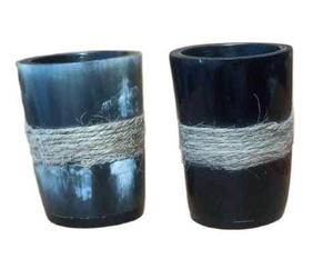 Tasse en verre à liqueur en corne de style nautique de luxe Ustensiles de cuisine polis de haute qualité pour un usage domestique à bas prix - Product Image 3