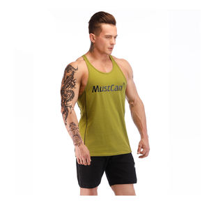 Venta al por mayor de culturismo músculo entrenamiento Fitness gimnasio camisas sin mangas ropa deportiva camiseta entrenamiento Fitness gimnasio camiseta sin mangas - Product Image 1