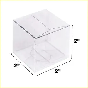 Caixas transparentes de plástico para doces, presente transparente, caixas para lembrancinha de chocolate biscoito, embalagem de natal