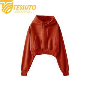 TESSUTO INDUSTRIES Women's Custom Color Long Winter Hooded Full Sleeve Pullover Hoodie Anti-Pilling Eco-Friendly Breathable - Product Image 5