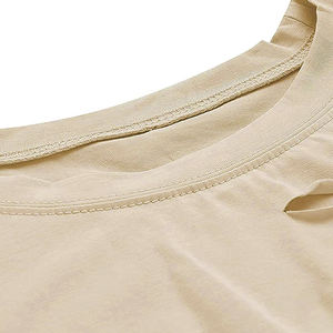 100% algodón personalizado serigrafía recortada Tops diseños personalizados Crop Tee para mujeres Casual camisetas OEM ODM fabricante - Product Image 2