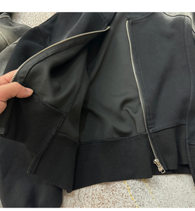 Personalizado Sun Faded Unisex Cremallera Sudadera con capucha Boxy Fit Peso pesado Transpirable En blanco Sin primavera Sudaderas con capucha Bajo MOQ precio bajo - Product Image 5