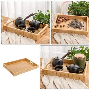 Plateau de service en bois de haute qualité, durable, élégant, couleurs et logo personnalisables, non toxique, MOQ 100 pièces, pour usage domestique et en restaurant - Product Image 6