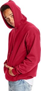 บุรุษ100% ผ้ารีไซเคิลขนาดใหญ่ที่ว่างเปล่าแขนยาวนุ่มระบายอากาศ Hoodie พร้อมกระเป๋าจิงโจ้ - Product Image 4